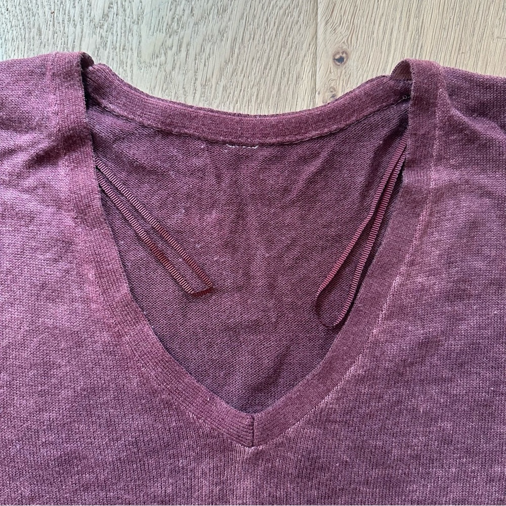 Lululemon Cashlu V-Neck Sweater
Red Merlot / Spiced Chai - Picture 5 of 8